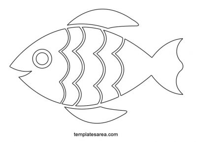 Fish Outline Pdf Template - TemplatesArea