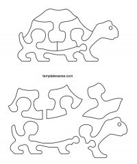 Printable Turtle Puzzle Template for Kids - TemplatesArea