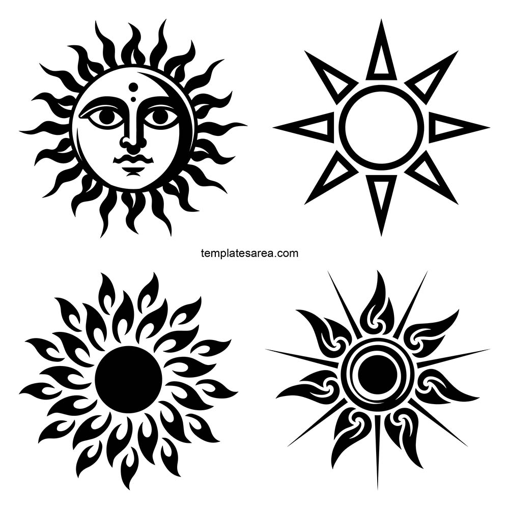 Sun Vector Art: Free SVGs for Stunning Designs (SVG, PNG, PDF)