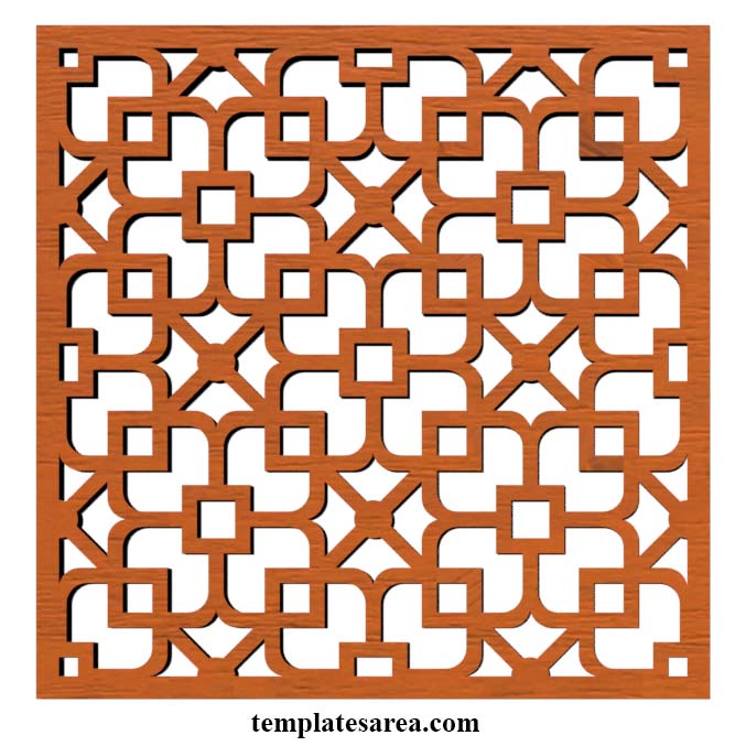 Free DXF file of repeating flower pattern for CNC laser and plasma cutting.